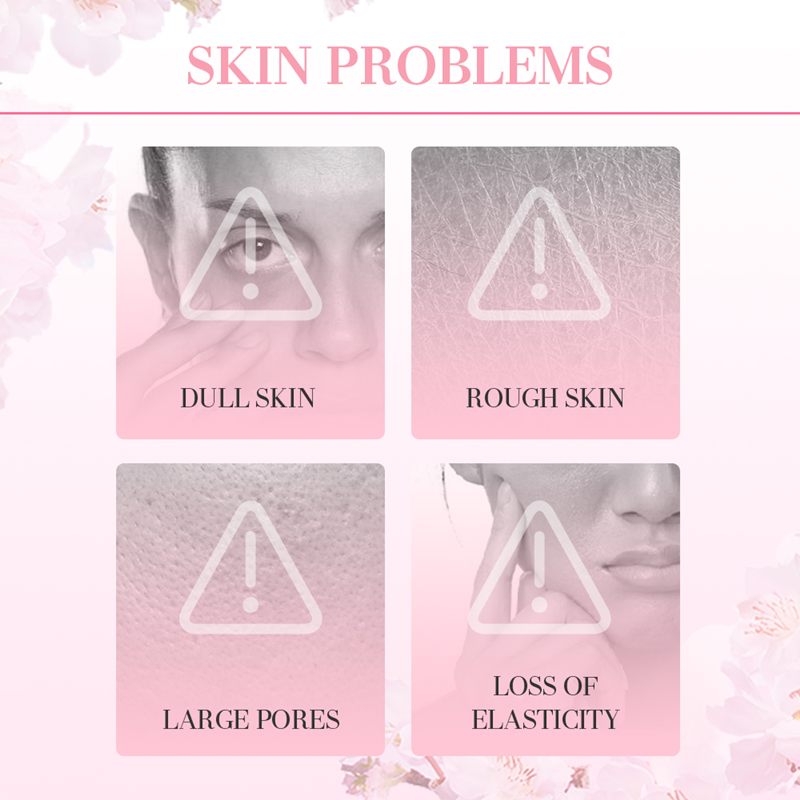 Sakura Deep Moisturizing Skincare Set, Brightening Skin, 5-Piece Set