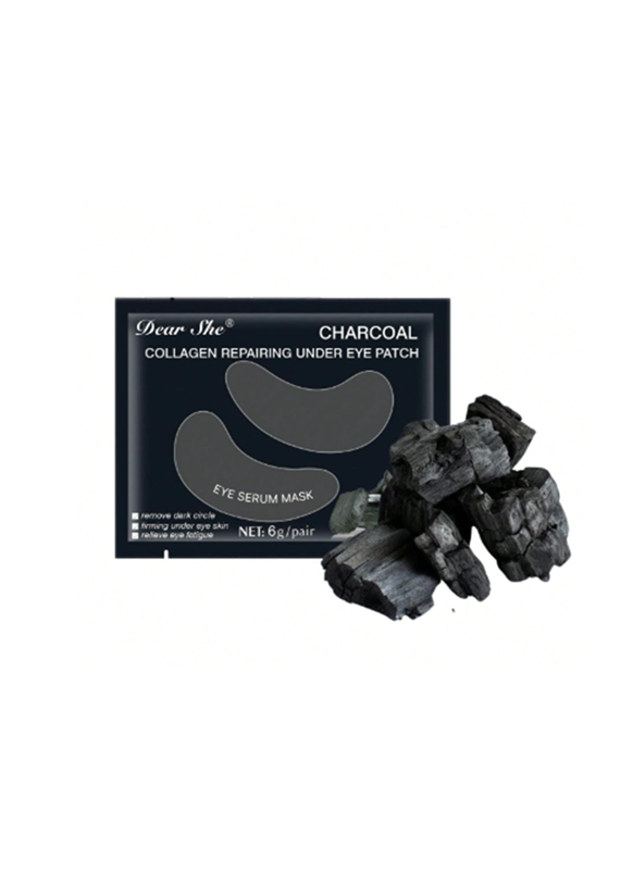 Bamboo Charcoal Collagen Eye Patches, 3 Pairs