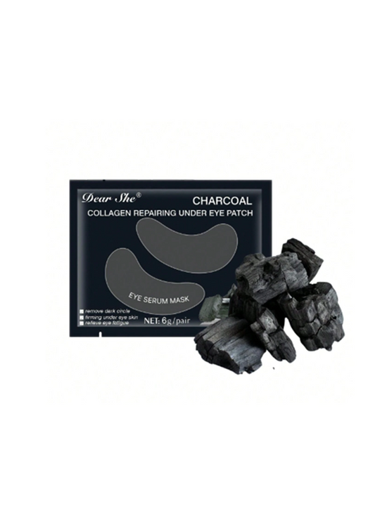 Bamboo Charcoal Collagen Eye Patches, 3 Pairs