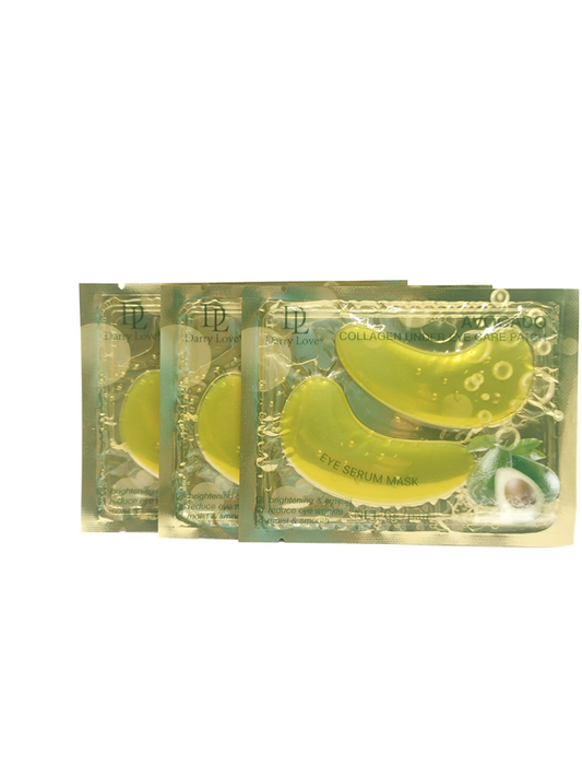 Avocado Collagen Eye Patches, 3 Pairs