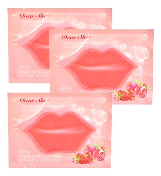 Pomegranate Collagen Moisturizing Lip Mask, 3 Sheets