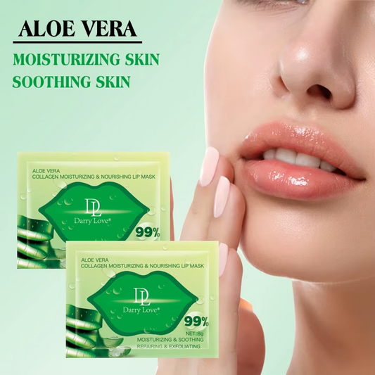 Aloe Vera Collagen Moisturizing Lip Mask, 3 Sheets