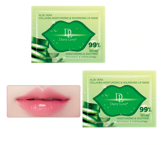 Aloe Vera Collagen Moisturizing Lip Mask, 3 Sheets