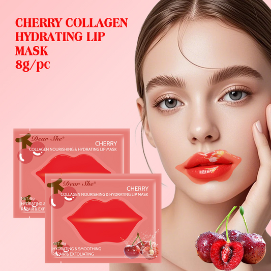 Cherry Collagen Moisturizing Lip Mask, 3 pieces