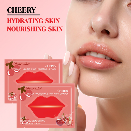 Cherry Collagen Moisturizing Lip Mask, 3 pieces