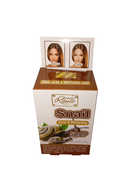 Water Snail Extract, Anti-Acne and Brightening Soap, 100g