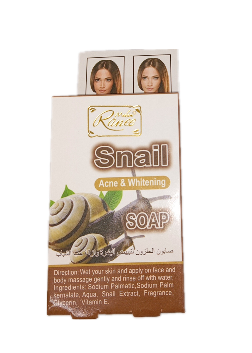 Water Snail Extract, Anti-Acne and Brightening Soap, 100g