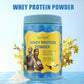 BIYODE whey protein powder, high nutritional value, easy to absorb, provides energy vanilla flavor dietary supplement, net weight 15.87 oz (450 g)