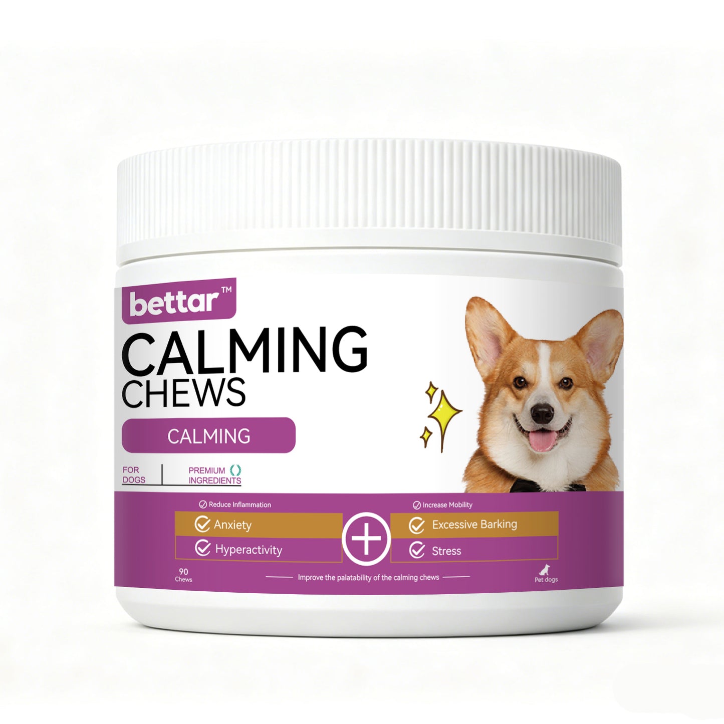 Bettar Calming Chews – Natural Calm & Comfort for Premium Dogs