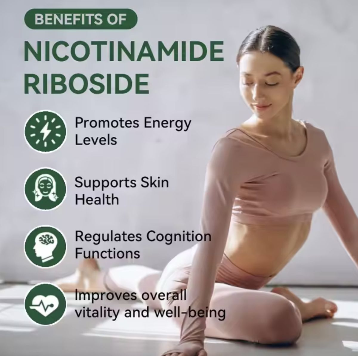 LIFEWORTH NAD+ 1000 mg - NAD+ & Resveratrol Formula, NMN Alternative for Anti-Aging, Cellular Energy & Repair | Supports Metabolism, Brain Function & Antioxidant Defense for Men & Women