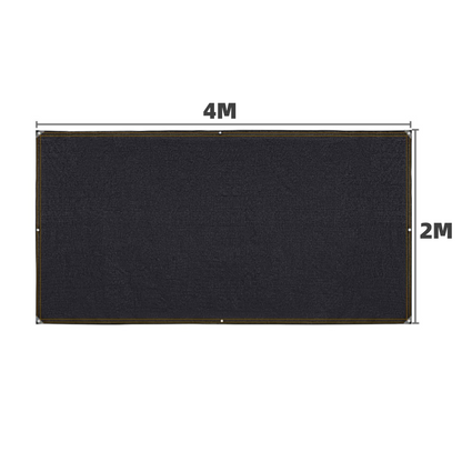 Sunshade Mesh Net Cloth - Black - 2 x 4m / 3 x 6m