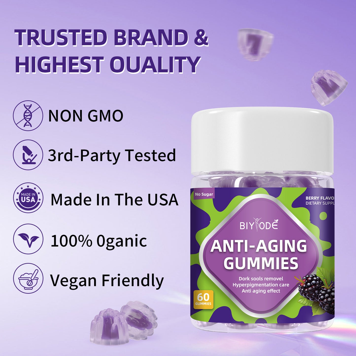 BIYODE No Sugar BERRY FLAVO DIETARY SUPPL