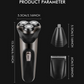 Enzo 3-in-1 Facial Hair Trimmer Multi-function Shaver Grooming Clipper Set
