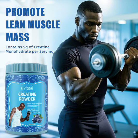 BIYODE Berry Flavored Creatine Powder, Improves Athletic Performance, Promotes Muscle Growth, Accelerates Recovery, Berry Flavored Dietary Supplement 15.87 oz (450 g)