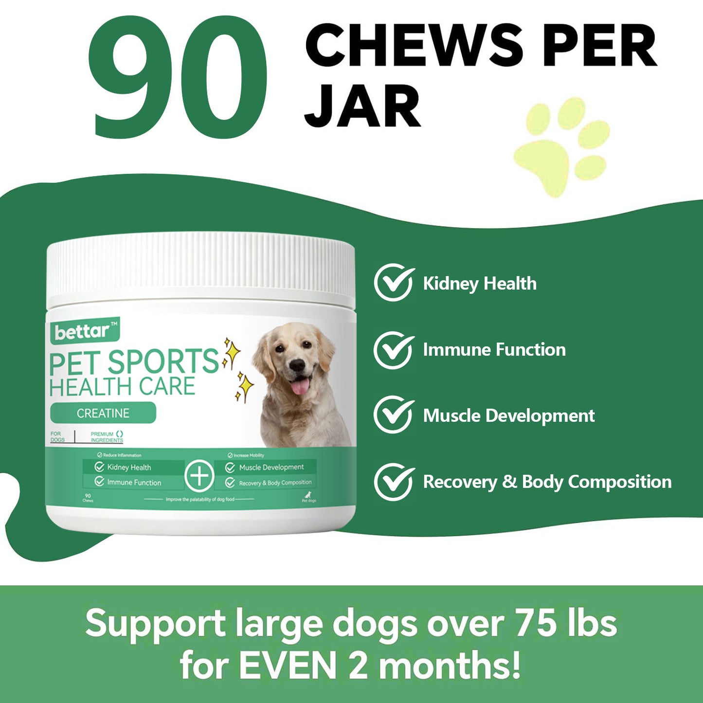 Bettar Pet Sports Health Care – Creatine Chews
