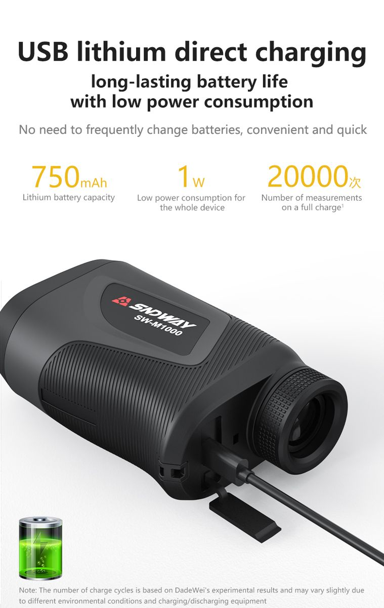 Golf Rage Finder with Slope, 700 Yards Laser Rangefinder 6X Magnification