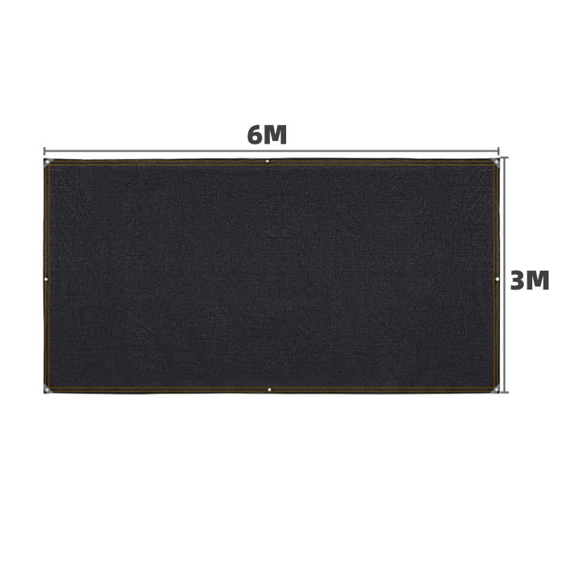 Sunshade Mesh Net Cloth - Black - 2 x 4m / 3 x 6m