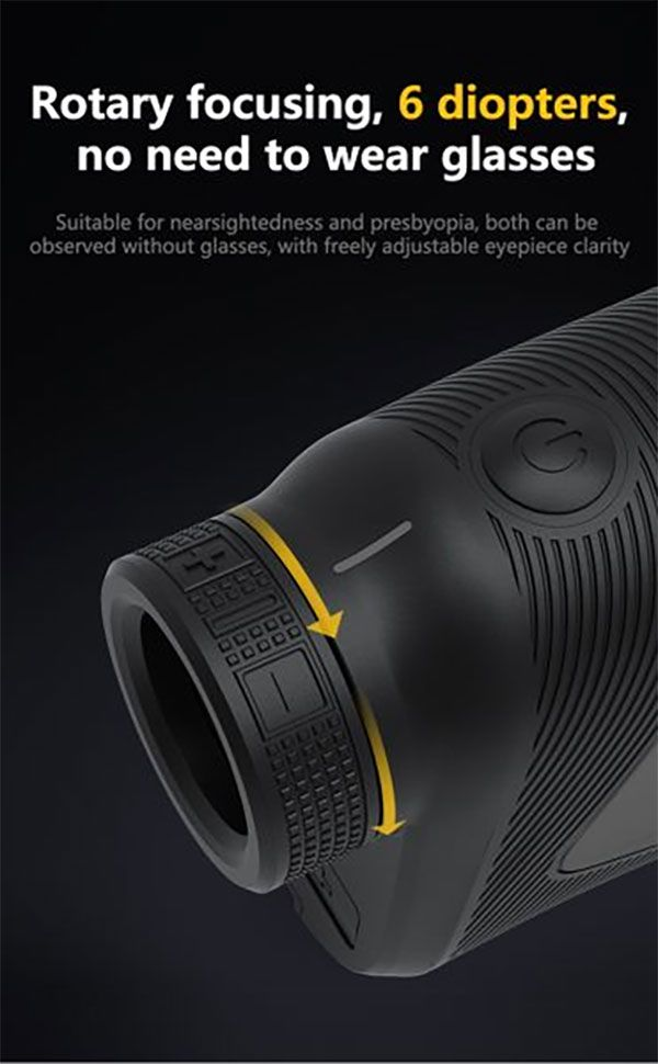 Golf Rage Finder with Slope, 700 Yards Laser Rangefinder 6X Magnification