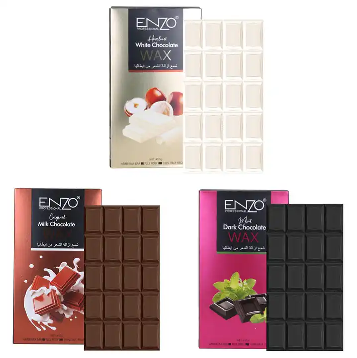 ENZO Chocolate Hard Wax Block depilatory wax for hair removal SA's