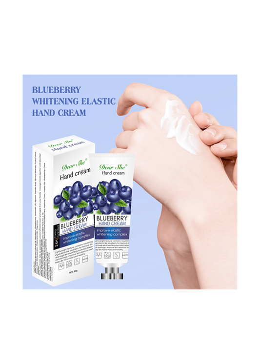 Blueberry Moisturizing and Whitening Hand Cream, 80g
