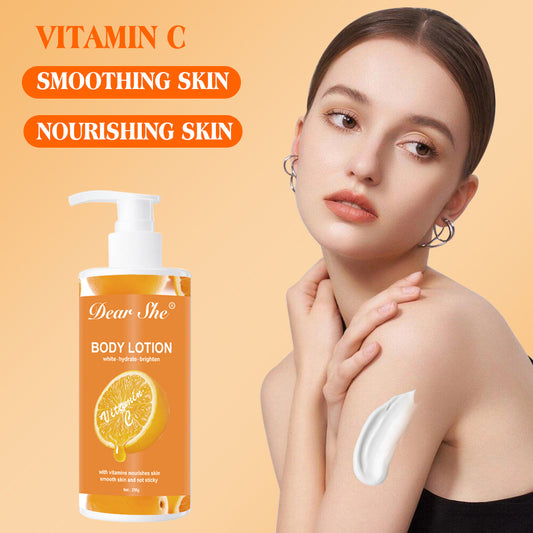 Vitamin C, moisturizing, whitening, brightening, nourishing and smoothing body lotion, 250g