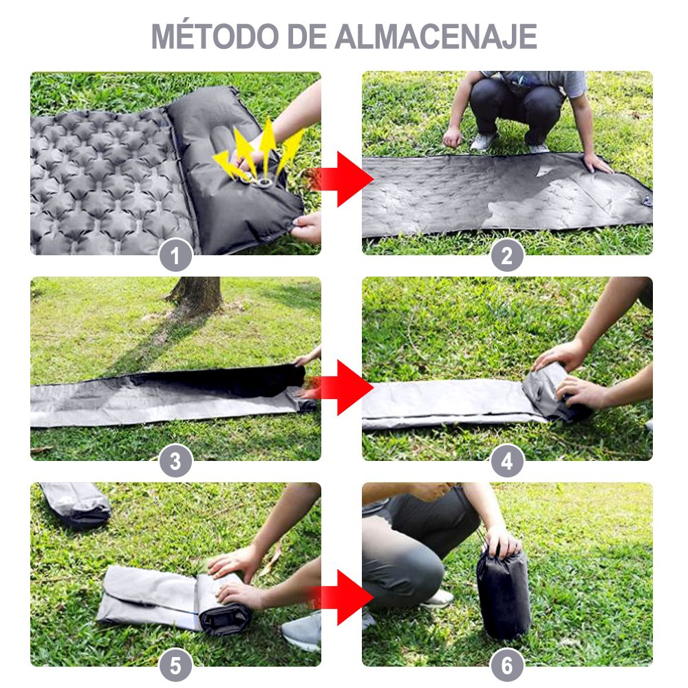 Portable Camping Mat Inflatable Camping Mat with Pillow