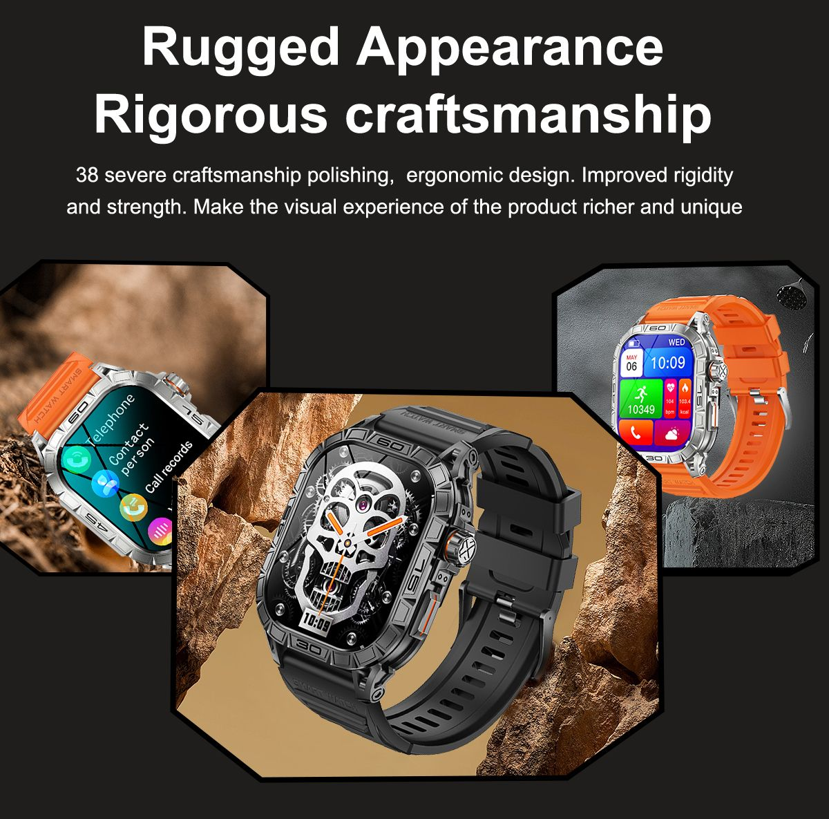 TOXIYA  Smart watch for Android iPhone Multiple Sports Modes