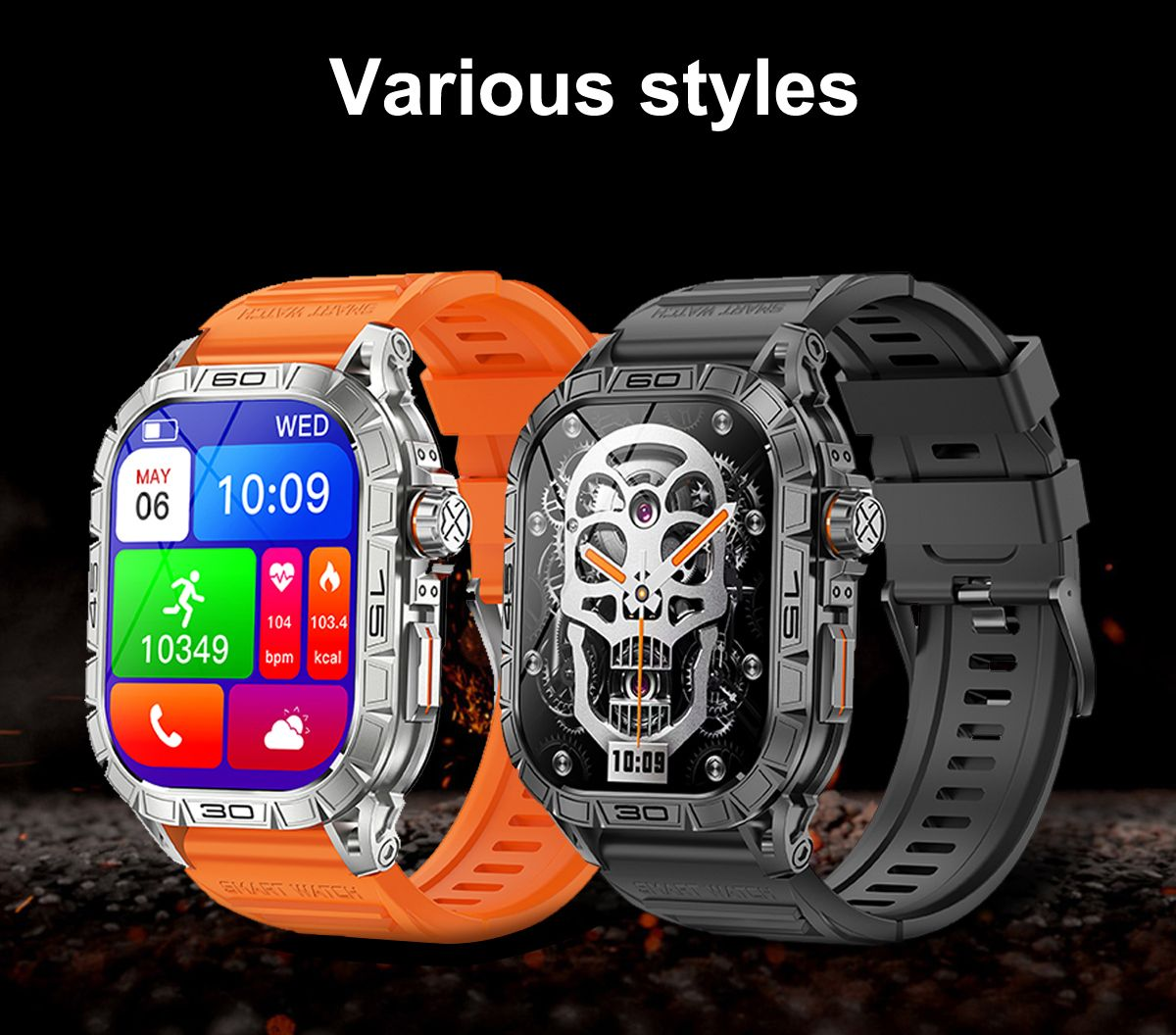 TOXIYA  Smart watch for Android iPhone Multiple Sports Modes