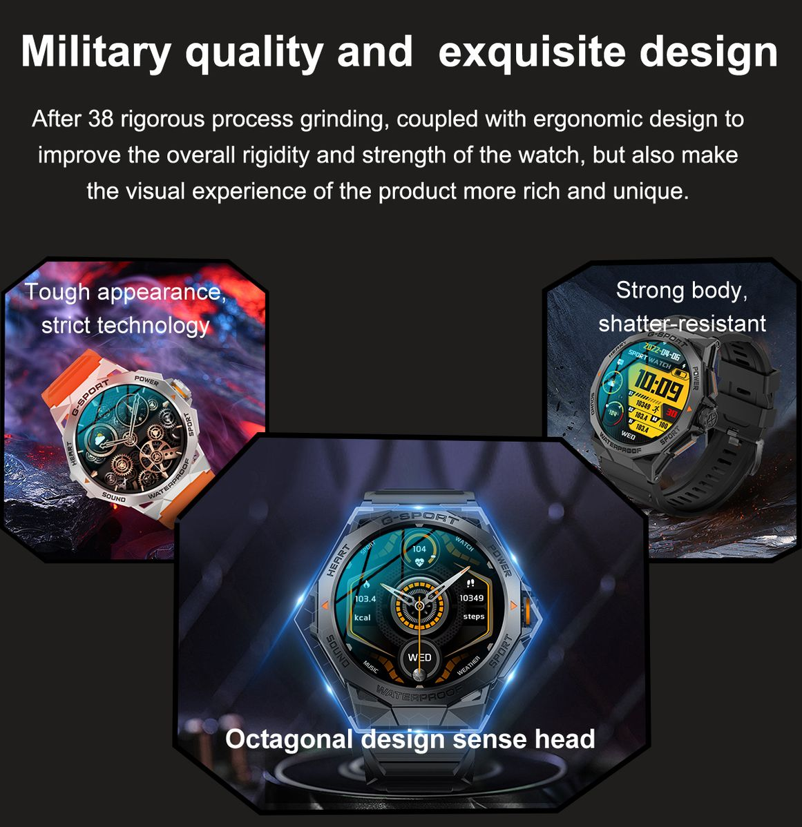 TOXIYA  Smart watch for Android iPhone