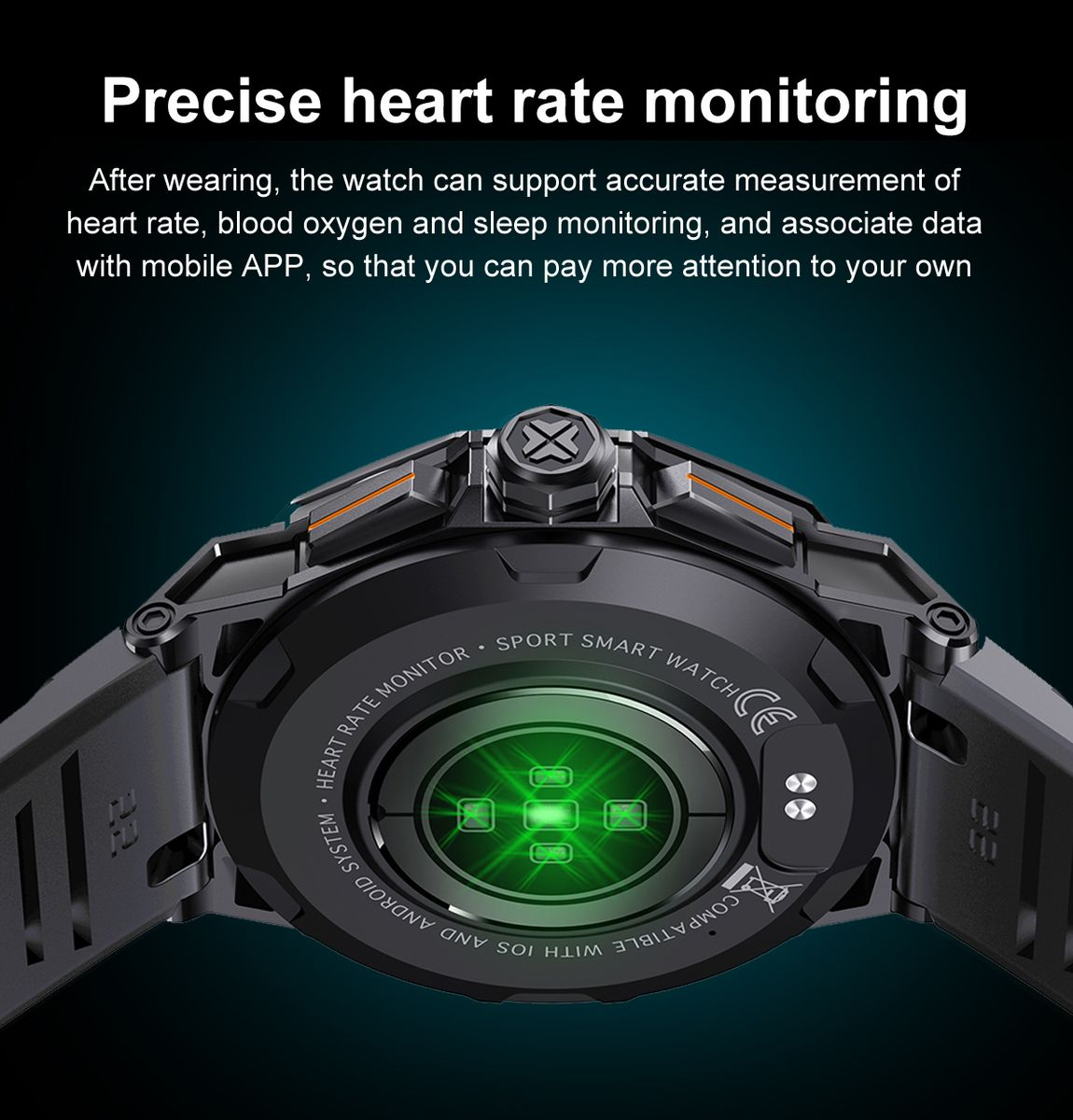 TOXIYA  Smart watch for Android iPhone
