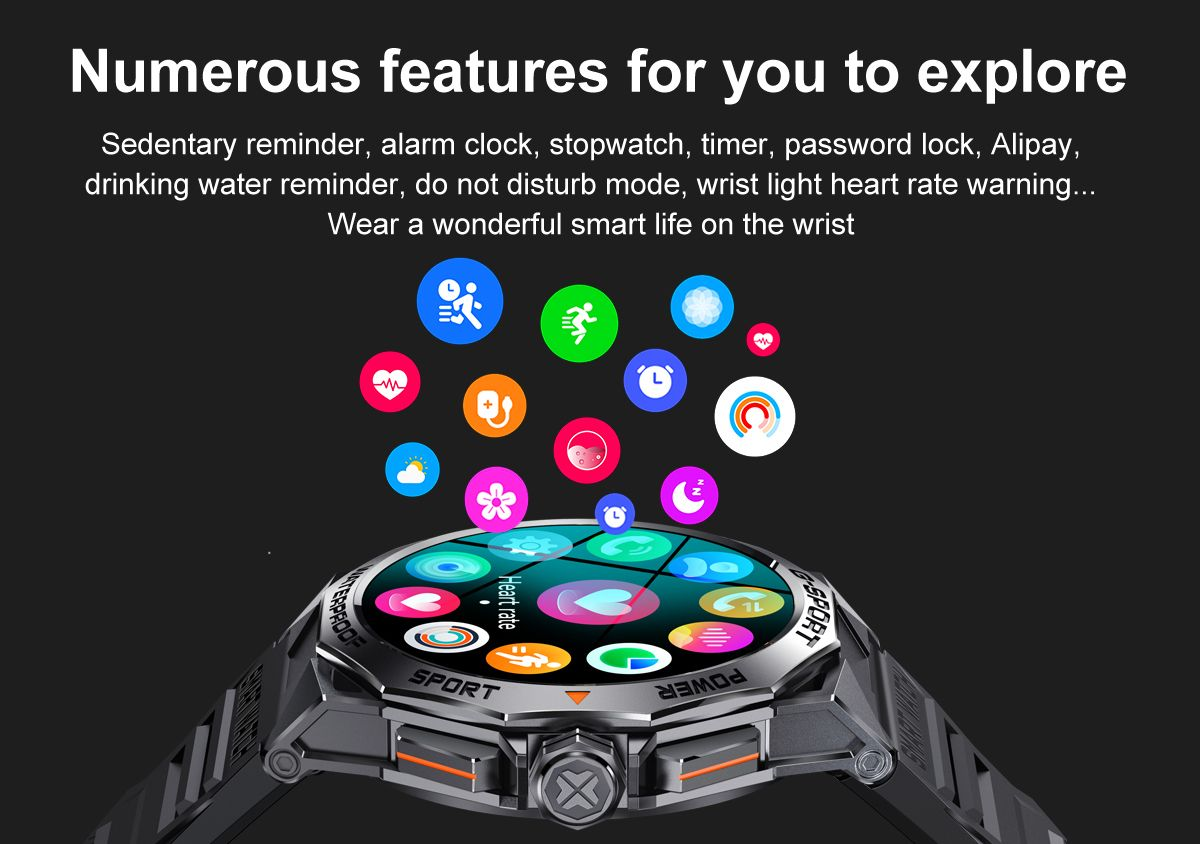 TOXIYA  Smart watch for Android iPhone