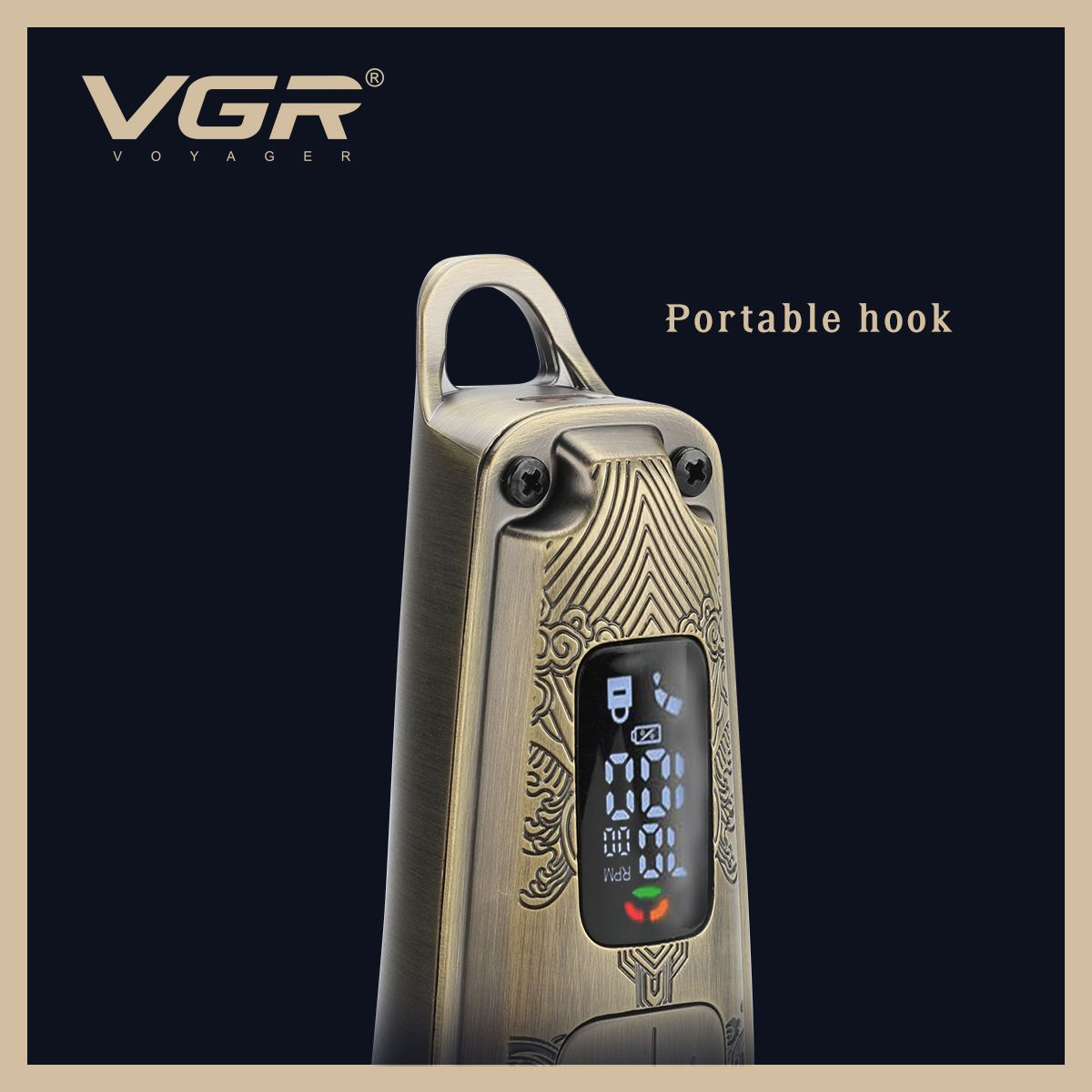 VGR Upgraded 4-Speeds Professional Hair Clipper 7000 RPM