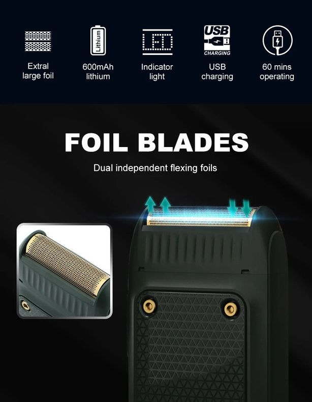 VGR Professional Electric Ultra Thin Rechargeable Shaver Beard Trimmer-G