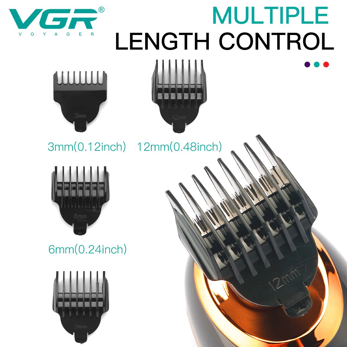 VGR Upgraded 5-in-1 Electric Shaver Hair Clipper Nose Trimmer Grooming Kit