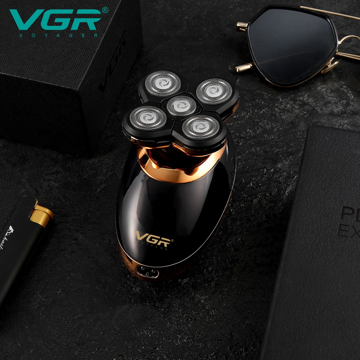 VGR Upgraded 5-in-1 Electric Shaver Hair Clipper Nose Trimmer Grooming Kit