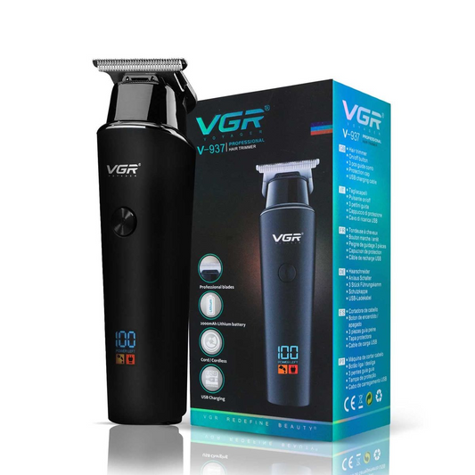 VGR rechargeable usb hair trimmer with power display