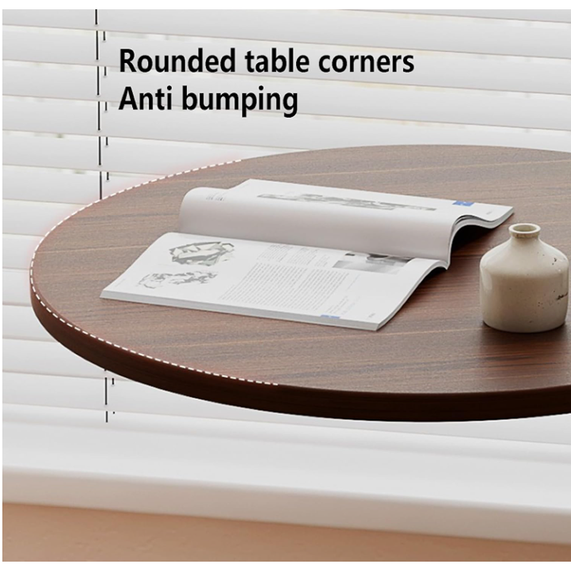 TOXIYA Stable Wooden C-Shape Frame Coffee Table