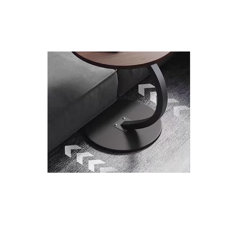 TOXIYA Stable Wooden C-Shape Frame Coffee Table