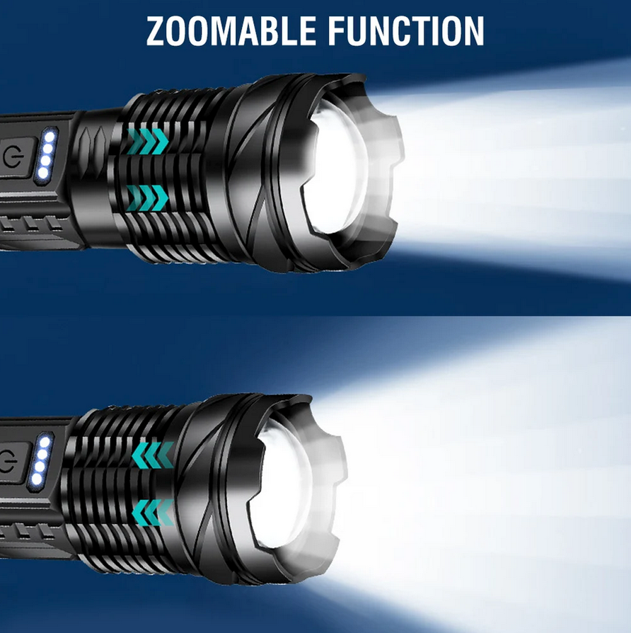 Rechargeable Torch - 20000 Lumen High Power Gift for Men