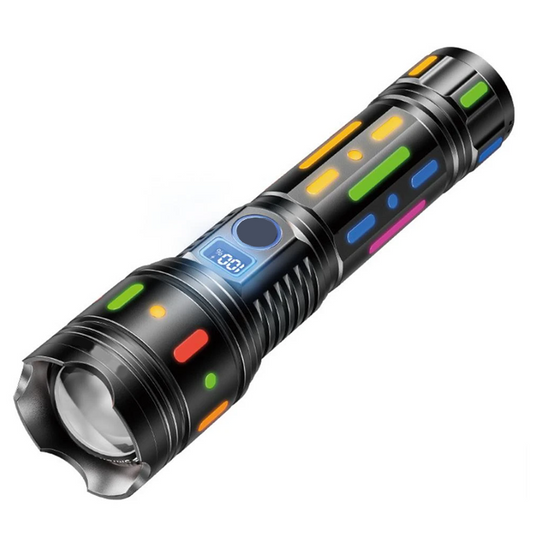50000M Long Range Multifunctional Telescopic Zoom Flashlight
