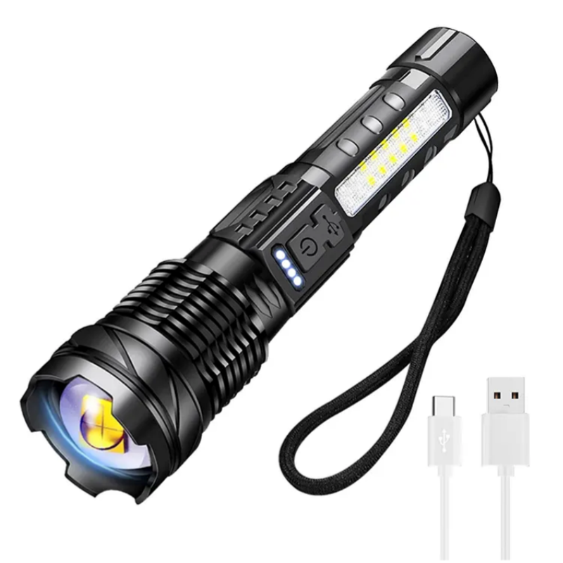 Rechargeable Torch - 20000 Lumen High Power Gift for Men