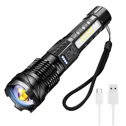 Rechargeable Torch - 20000 Lumen High Power Gift for Men