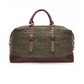 Oversized Leather Canvas Duffel Shoulder Overnight Bag - Various colors available