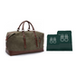 Oversized Leather Canvas Duffel Shoulder Overnight Bag - Various colors available