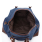 Oversized Leather Canvas Duffel Shoulder Overnight Bag - Various colors available