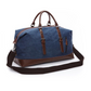 Oversized Leather Canvas Duffel Shoulder Overnight Bag - Various colors available