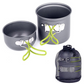 Camping Cookware Sets Mini Gas Stove With Stand Fork Spoon Knife
