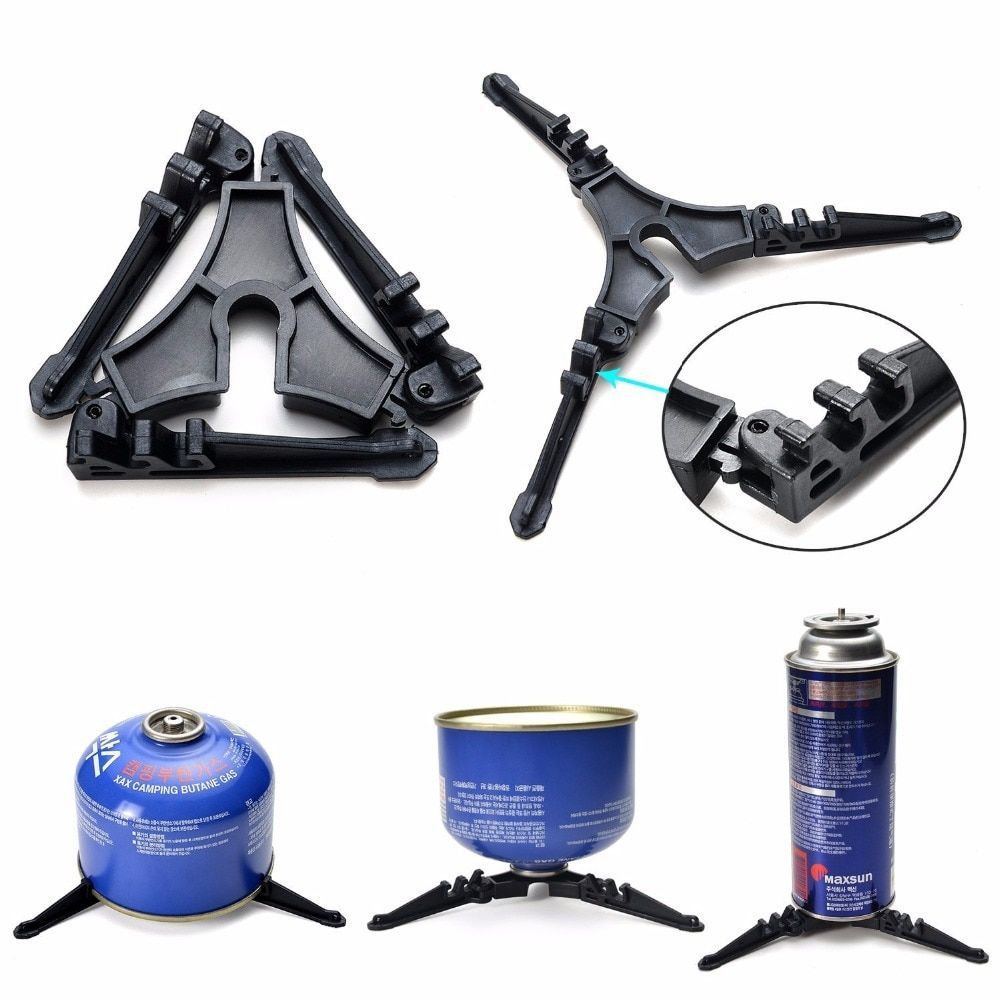 Camping Cookware Sets Mini Gas Stove With Stand Fork Spoon Knife