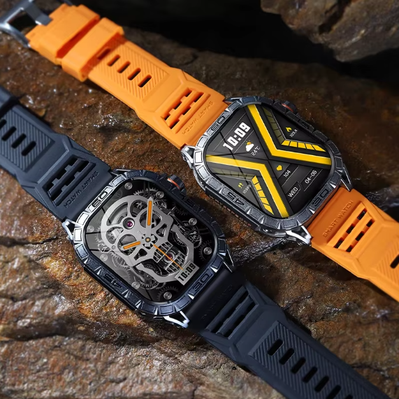 TOXIYA Rugged Military Smartwatch Android/iPhone Fitness Tracker