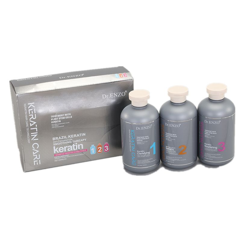 DR .Enzo Brazil Keratin Shampoo, Treatment & Conditioner 500ML